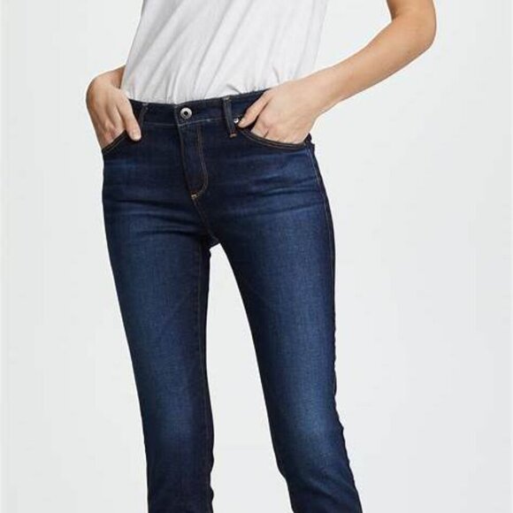 ✨ AG “Harper Essential” Straight‑Leg Jeans • Size 25R • Dark Wash ✨ - Picture 2 of 16